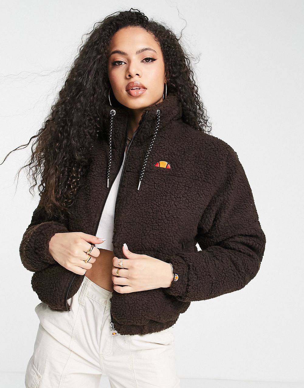 Jacket With Logo In Brown - Image 2